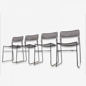Pilastro Style Stackable Metal Chairs
