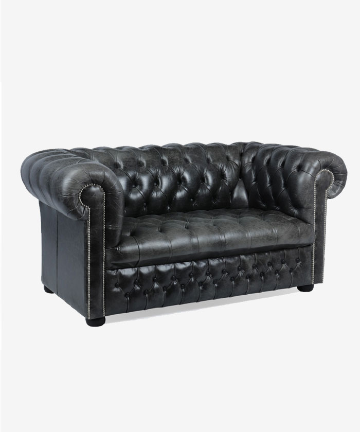 Leather Chesterfield Buttoned Sofa