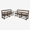 Pair of French Oak Benches Late 19th Century