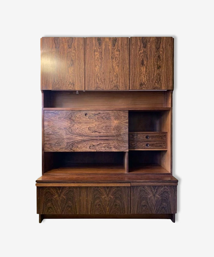 1960S ROBERT HERITAGE FOR ARCHIE SHINE ROSEWOOD WALL UNIT