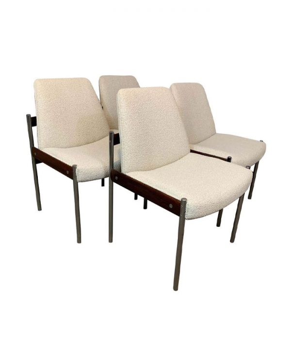 SET OF 4 1960S DINING CHAIRS BY SVEN IVAR DYSTHE FOR DOKKA MOBLER