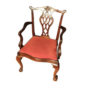 Quality Set of Eight Chippendale Style Dining Chairs
