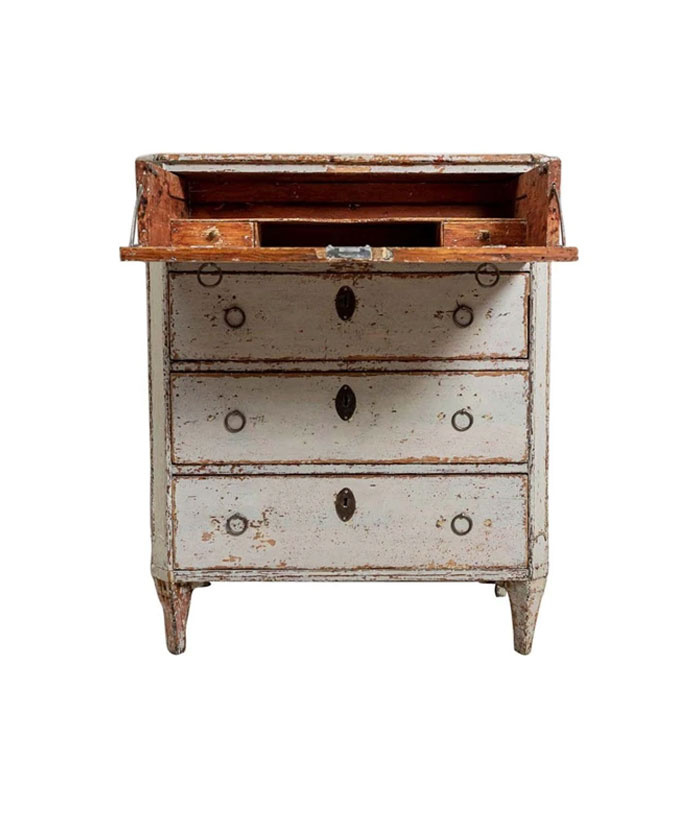 18th Century Gustavian Painted Commode