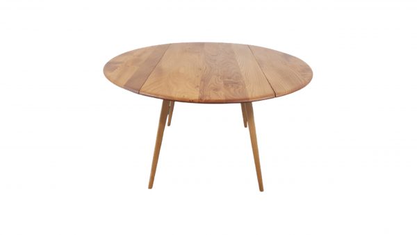 Ercol Round Drop Leaf Dining Table, 1960s