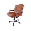 Ring Mekanikk leather office armchair 60's