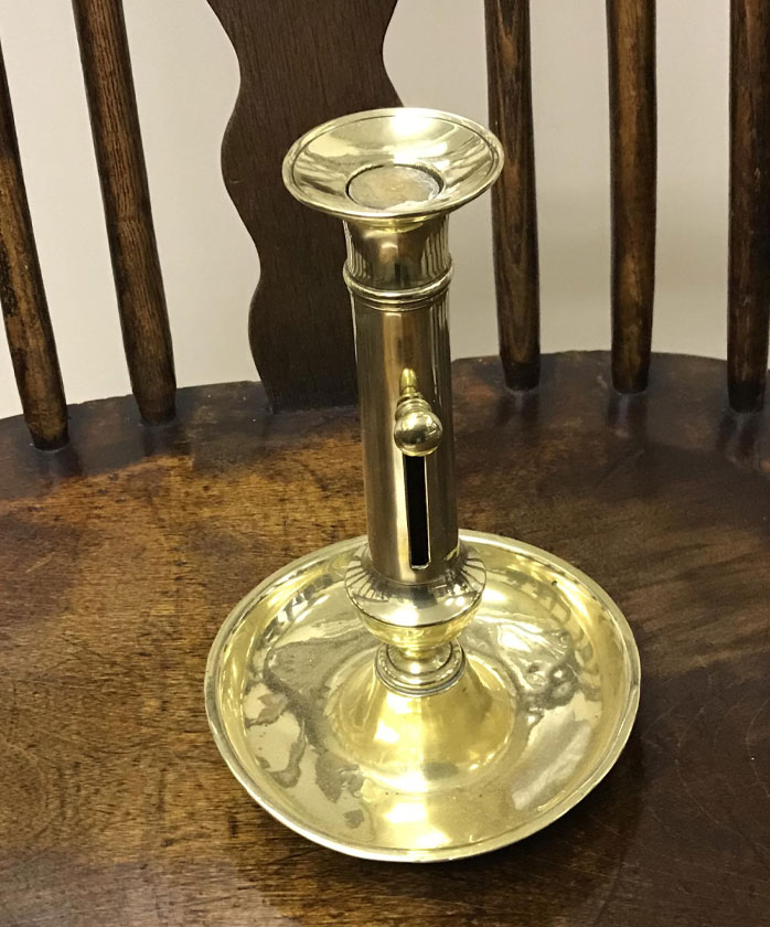 Georgian Brass Candlestick - Hunt Vintage