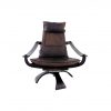 Nelo leather lounge chair by Ake Fribytter