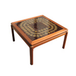 Mid-Century Square Tile Topped Coffee Table, 1960s