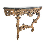 French Antique Louis XV Rococo Style Console Table 19th Century