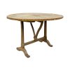 Antique french tilt top wine table