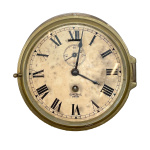 Antique brass Smiths empire navy ship clock