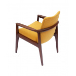 Mid-Century Teak Armchair with Yellow Upholstery By Sigvard Bernadotte For France & Son, 1960s