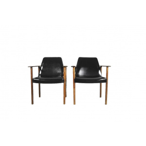 Mid-Century Chairs by Sven Ivar Dysthe for Dokka Møbler, 1960s, Set of 2