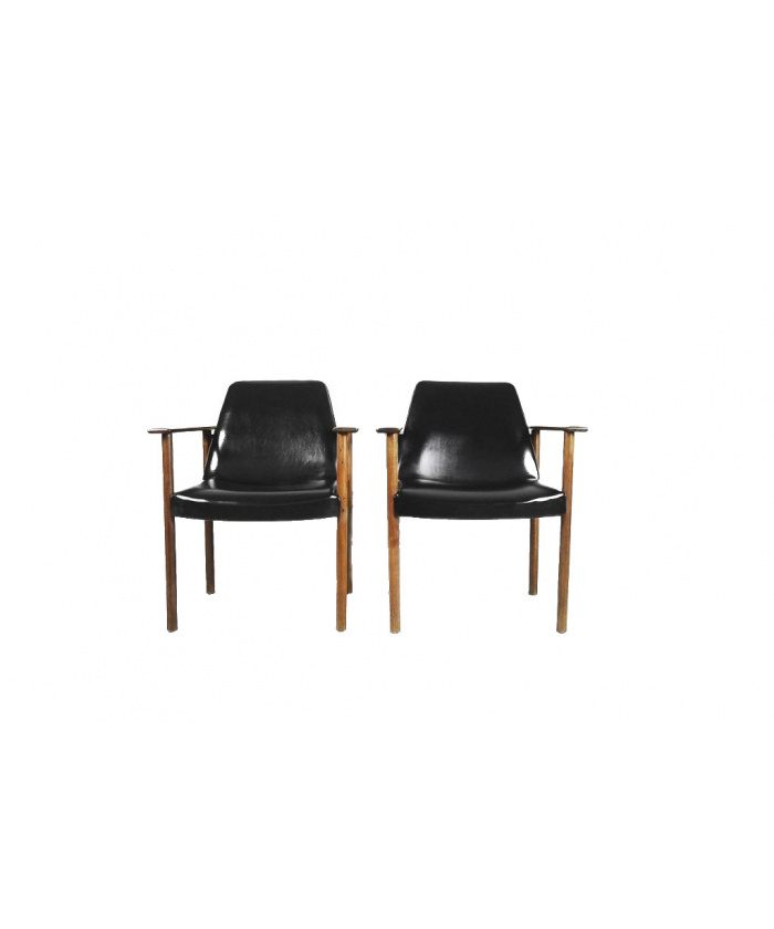 Mid-Century Chairs by Sven Ivar Dysthe for Dokka Møbler, 1960s, Set of 2