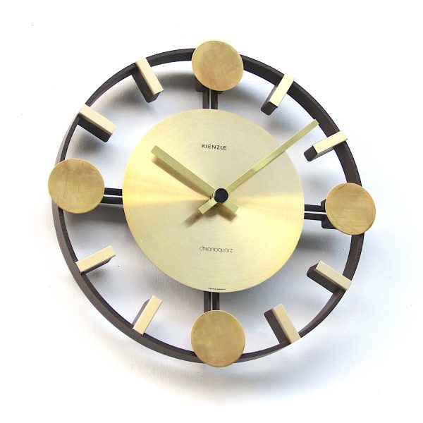 Vintage Space Age Style Wall Clock By Kienzle, 1970s