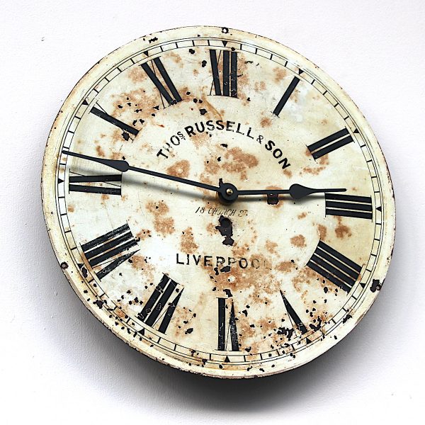 Large Vintage Iron Clock Dial