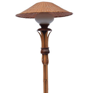Vintage Bamboo Floor Lamp, 1970s