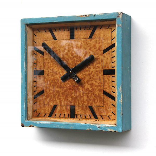 Vintage Square Clock By RFT, 1950s