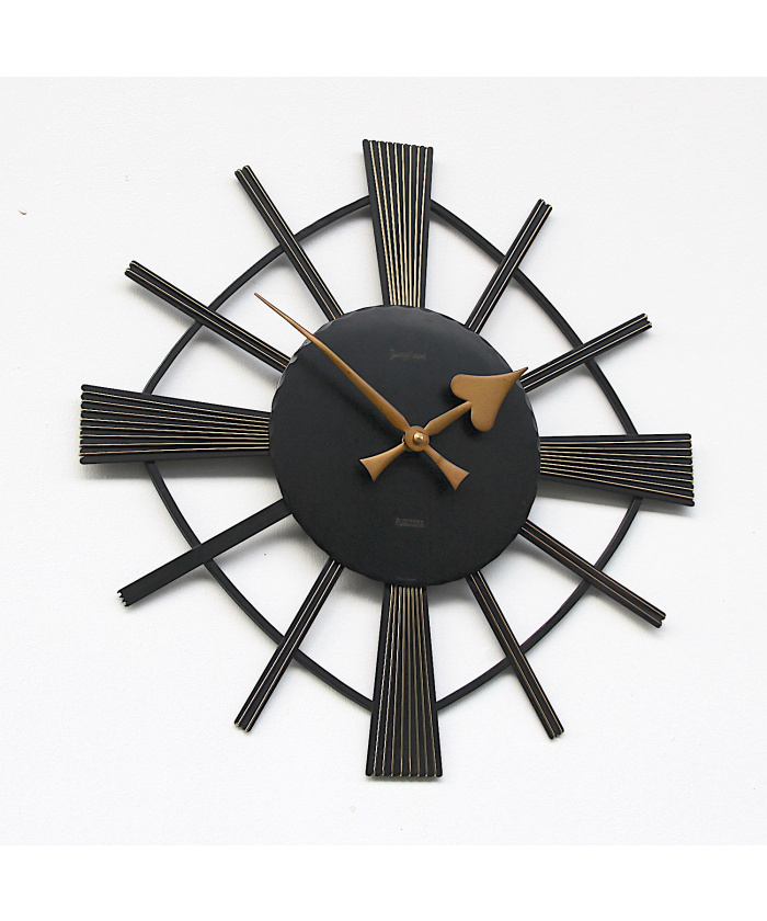 Vintage Sunray Style Wall Clock By Junghans, 1960s