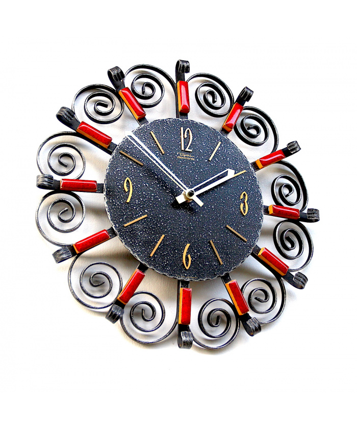 Rustikal West German Clock By Diehl, 1960S