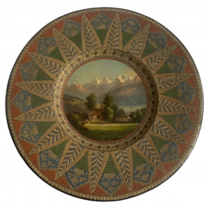 Thoune Swiss Plate By Louis Ritschard Circa 1890