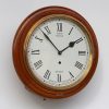 Vintage British Walnut Wall Clock, 1940s