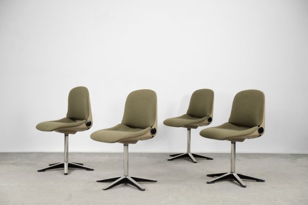 Space Age Office 232 Chairs by Wilhelm Ritz for Wilkhahn, 1970s
