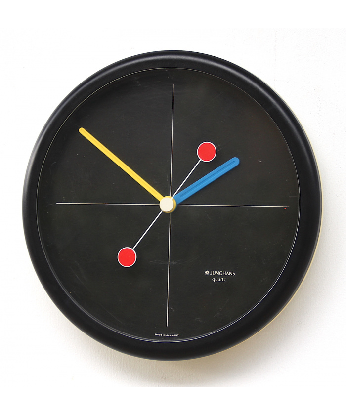 Vintage Memphis Style Wall Clock, 1980s