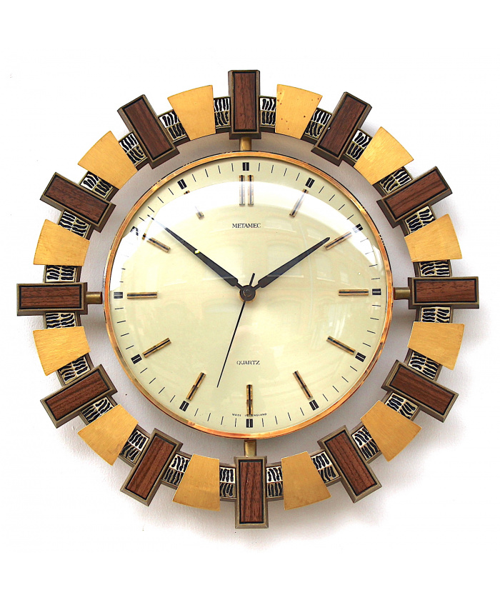 Vintage Wall Clock By Metamec, 1970s