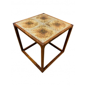1960s Aksel Kjersgaard Rosewood Tiled Coffee Table