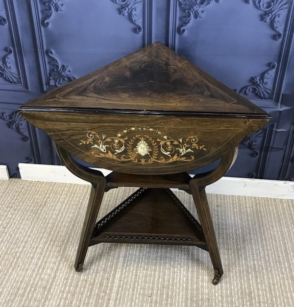 Victorian Inlaid Rosewood Table