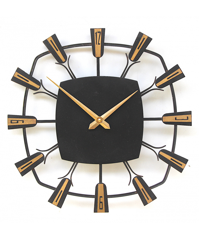Rustikal Style Wall Clock, 1960s