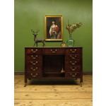 Antique 19th Century Mahogany Desk Of Immense Character
