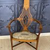 Inlaid Oak Arts & Crafts Chair
