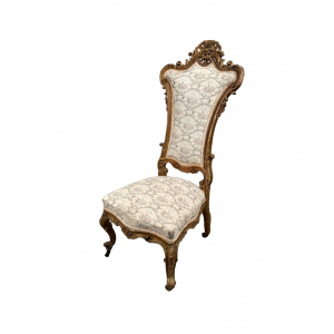 Magnificent Gilded French Salon Chair / Hall Chair