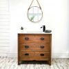 Oak Bathroom Vanity Chest of Drawers