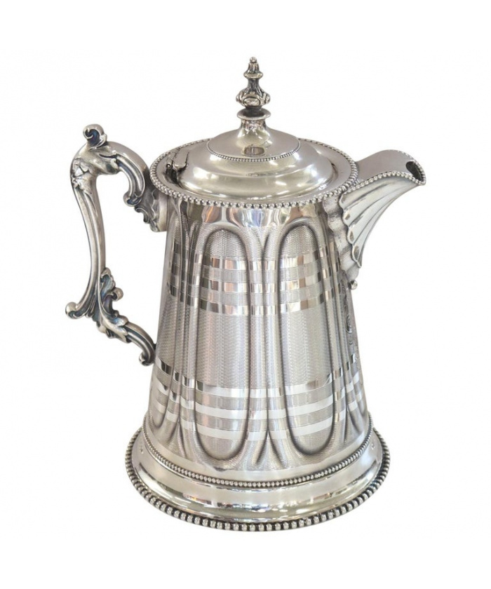 antique silver plated pitcher Mark Rogers Smith & Co, 1865