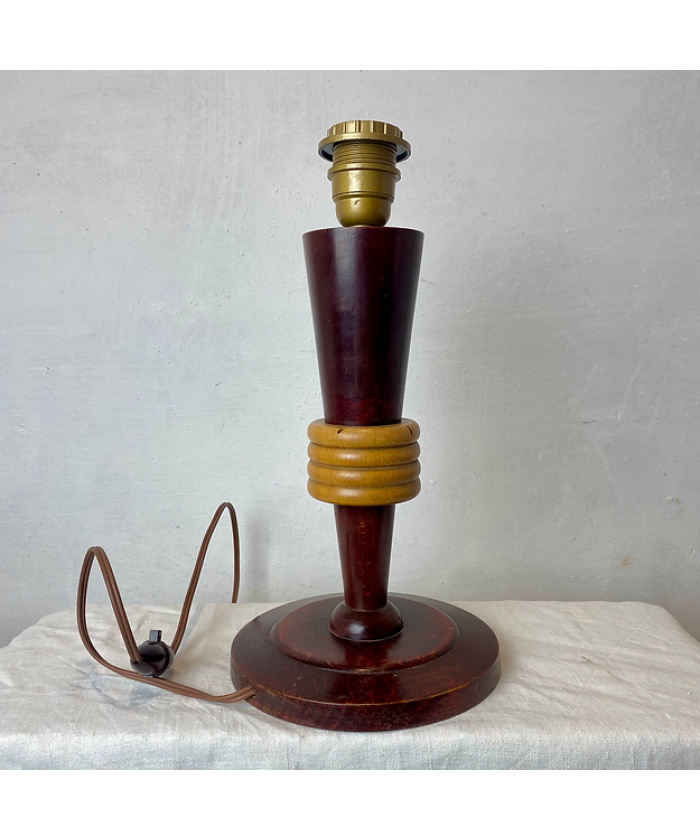 French Lamp in Mahogany and Maple