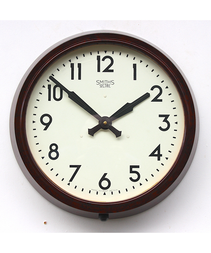Vintage British Wall Clock By Smiths, 1950s