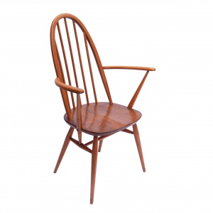 Blonde Beech and Elm Quaker Carver Dining Chair Blonde by Ercol, 1960s