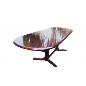 Vintage extendable rosewood table by Edvard Valentinsen for Furniture Factory Ringe, Denmark