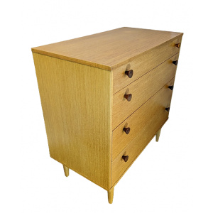 Mid-Century Avalon light teak chest of drawers