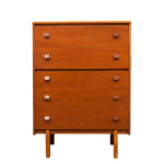 Mid Century Teak Chest Of Drawers By Symbol, 1960s