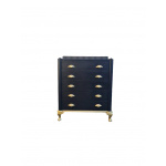 Vintage Black Chest Of Drawers