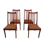 Set Of 4 White And Newton Dining Chairs