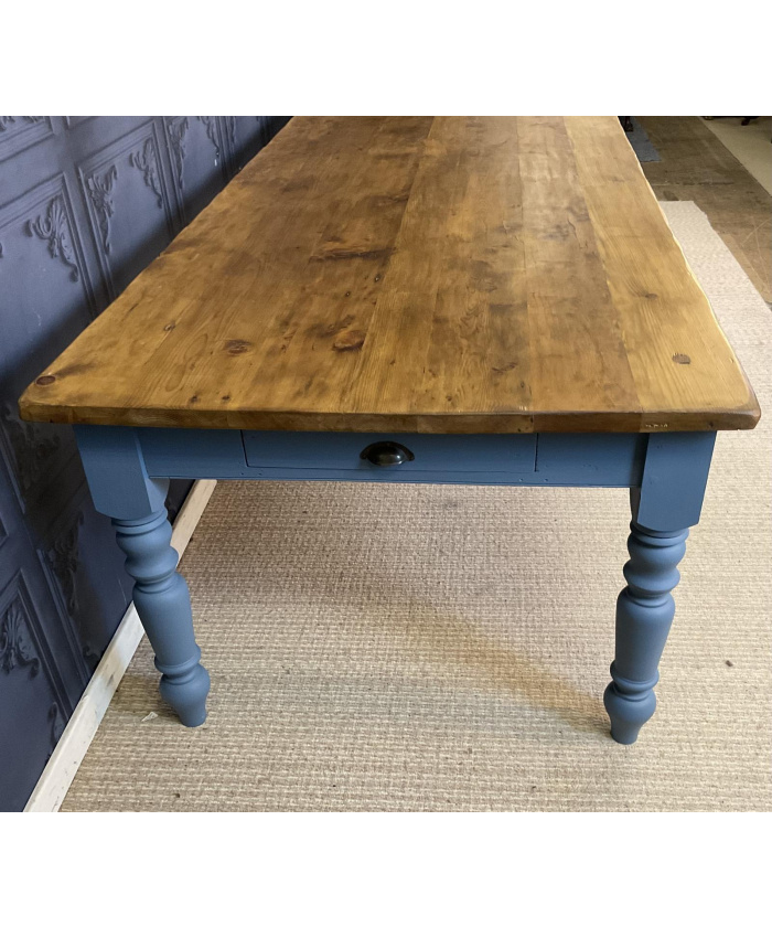 Large Antique Pine Dining Table