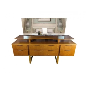 Mid Century Teak Dressing Table with mirror 1960s