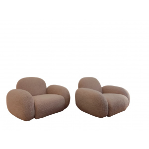 Rounded armchairs - Italy 1970s