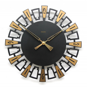 Brutalist Style Wall Clock By Hermle