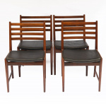 Rosewood Dining Chairs By Kai Lyngfeldt Larsen For Søren Willadsen, 1960s, Set Of 4